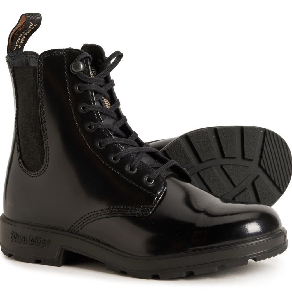 Blundstone Black Lace-Up Gore Boots NWT